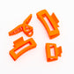 Claw Clip Set of 4 in Orange