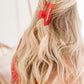 Claw Clip Set of 4 in Red