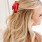 Claw Clip Set of 4 in Red