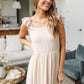 Clear View Dress in Oatmeal
