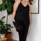 Cobblestone & Cafes Jumpsuit in Black