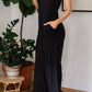 Cobblestone & Cafes Jumpsuit in Black