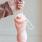Collapsing Silicon Water Bottle in Diamond Pink