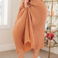 Are You Talking to Me Pleated Midi Skirt