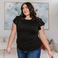 Come Fly With Me Flutter Sleeve Top