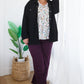 Mica High Rise Wide Leg Jeans in Plum