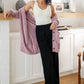 Soft Wisteria Hooded Cardigan