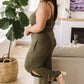 Cool Breeze Jumpsuit In Olive