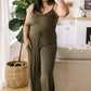Cool Breeze Jumpsuit In Olive