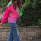PREORDER: Happy Vibes Color Block Cardigan
