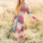 Country Roads Cardigan in Magenta