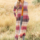 Country Roads Cardigan in Magenta