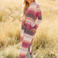 Country Roads Cardigan in Magenta