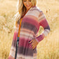 Country Roads Cardigan in Magenta