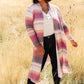 Country Roads Cardigan in Magenta