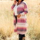 Country Roads Cardigan in Magenta