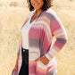 Country Roads Cardigan in Magenta