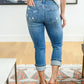 Judy Blue Courtney Mid-Rise Cuffed Capri