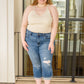 Judy Blue Courtney Mid-Rise Cuffed Capri