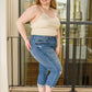 Judy Blue Courtney Mid-Rise Cuffed Capri