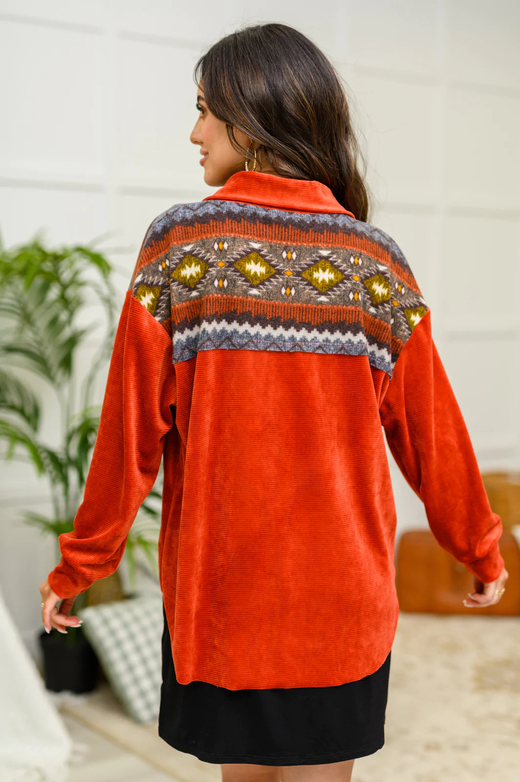 Cozy Cabin Days Sweater in Burnt Orange