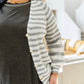 Cozy College Striped Cardigan