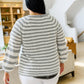 Cozy College Striped Cardigan
