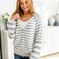 Cozy College Striped Cardigan