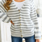 Cozy College Striped Cardigan