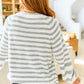 Cozy College Striped Cardigan