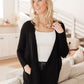 Cozy Nights Cardigan in Black