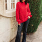 Cozy Casual Sweater in Lipstick