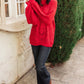 Cozy Casual Sweater in Lipstick