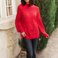 Cozy Casual Sweater in Lipstick