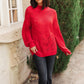 RACK SALE Cozy Casual Sweater in Lipstick