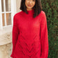 RACK SALE Cozy Casual Sweater in Lipstick