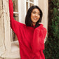 RACK SALE Cozy Casual Sweater in Lipstick
