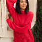 Cozy Casual Sweater in Lipstick