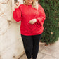 RACK SALE Cozy Casual Sweater in Lipstick