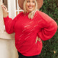 RACK SALE Cozy Casual Sweater in Lipstick