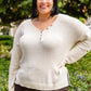 Cozy Zone Popcorn Thread Knit Sweater In Cream