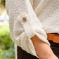 Cozy Zone Popcorn Thread Knit Sweater In Cream