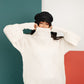 Cream Colored Classic Knit Sweater