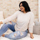 Cream Comfort Top Oatmeal