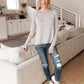 Cream Comfort Top In Heather Gray