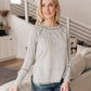 Cream Comfort Top In Heather Gray