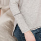 Cream Comfort Top In Heather Gray
