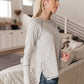 Cream Comfort Top In Heather Gray