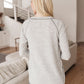 Cream Comfort Top In Heather Gray