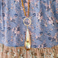 Crystal Teardrop Pendant Necklace in Gold